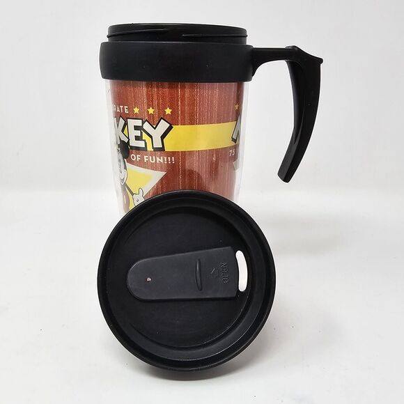 Mickey Mouse Travel Mug Disney Celebrate 75 Years Birthday 2003 Vtg - Picture 5 of 10